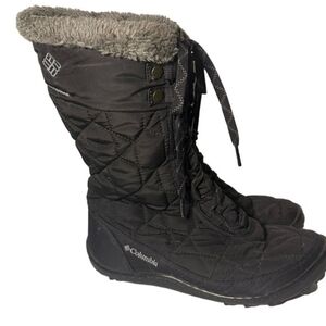 Columbia Women's Black Quilted Winter Boots